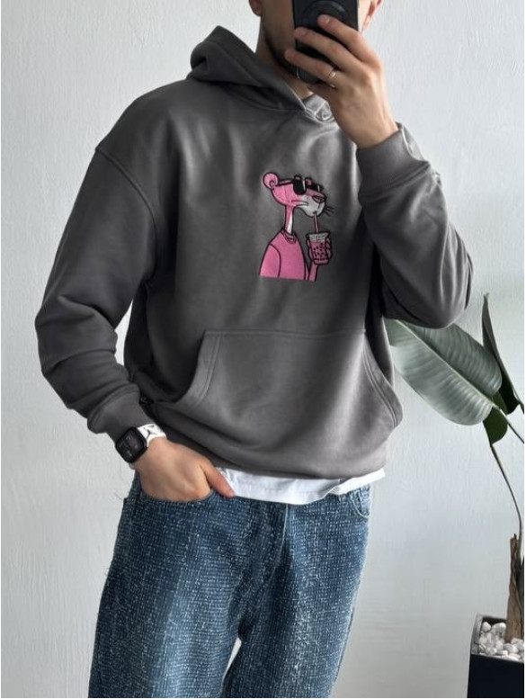Oversize худі з принтом