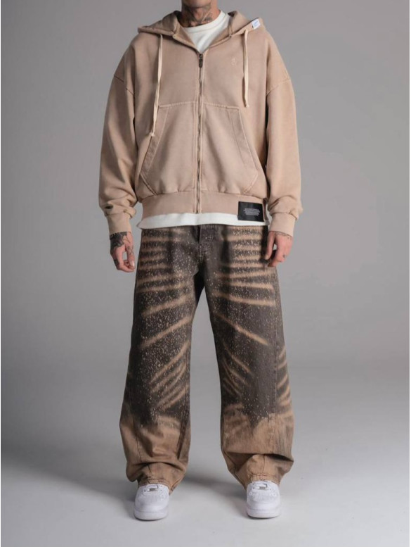 Oversize зіп-худі Washed