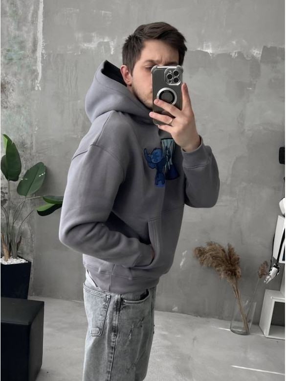 Oversize худі з принтом