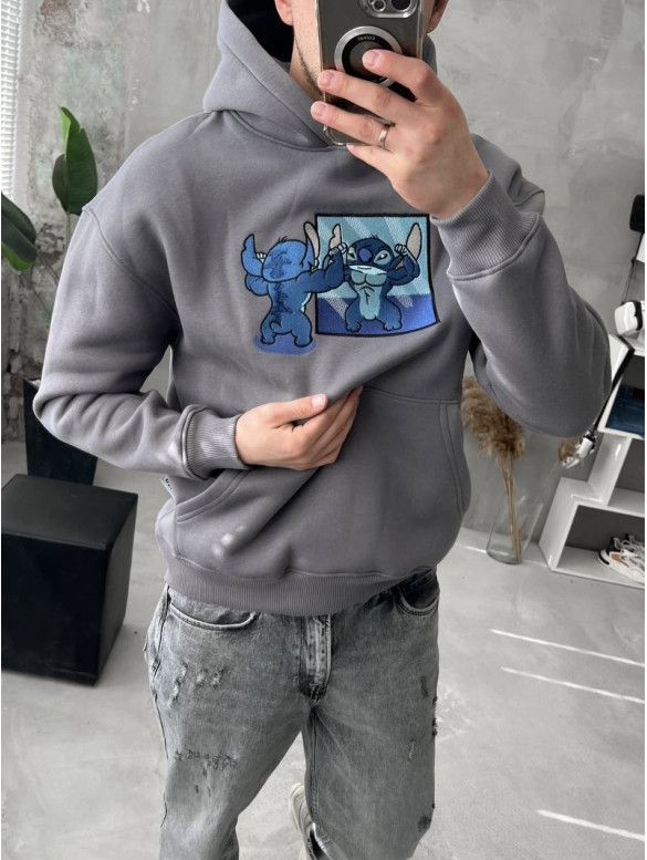 Oversize худі з принтом