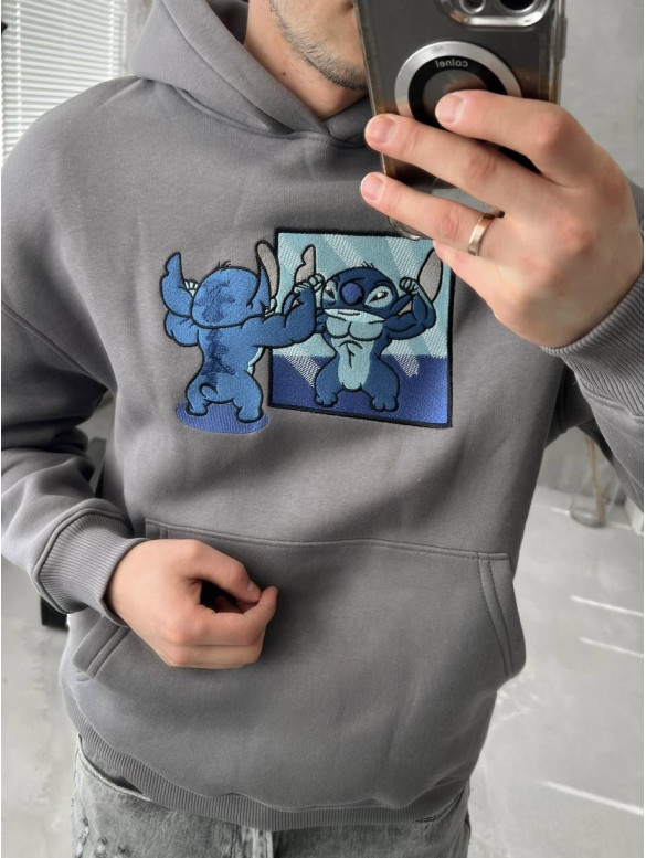 Oversize худі з принтом