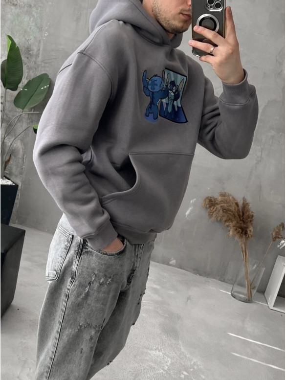 Oversize худі з принтом