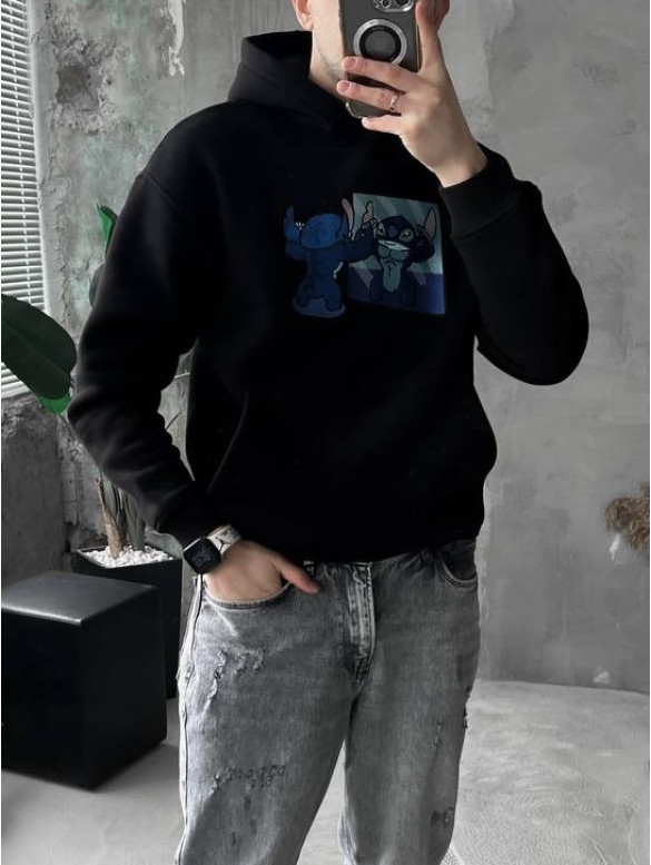 Oversize худі з принтом