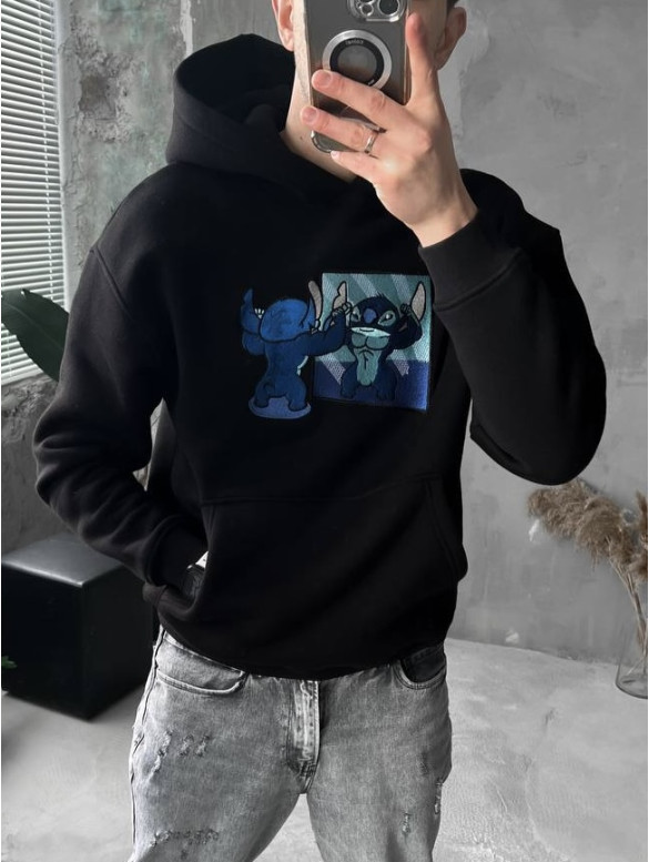 Oversize худі з принтом