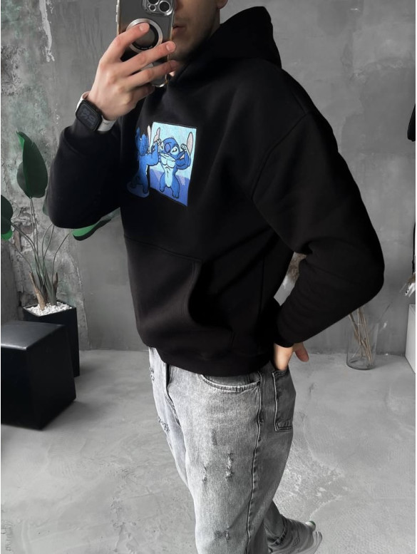 Oversize худі з принтом