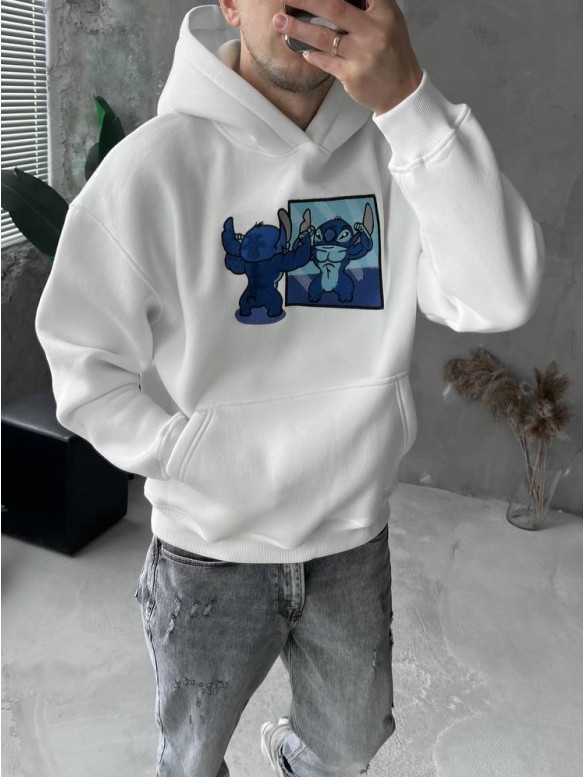Oversize худі з принтом