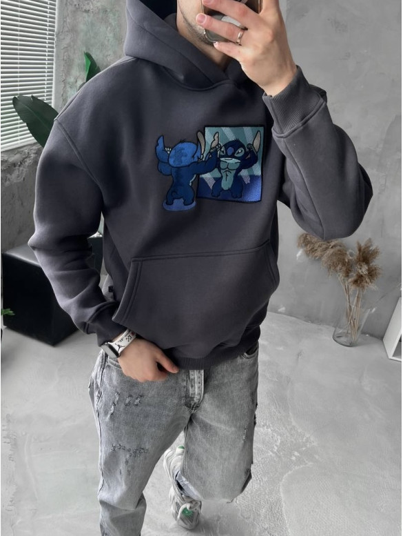 Oversize худі з принтом