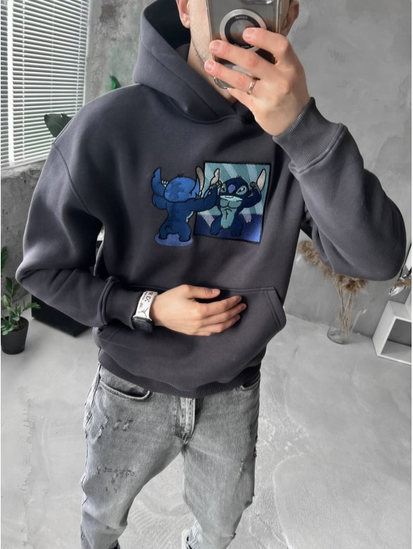 Oversize худі з принтом
