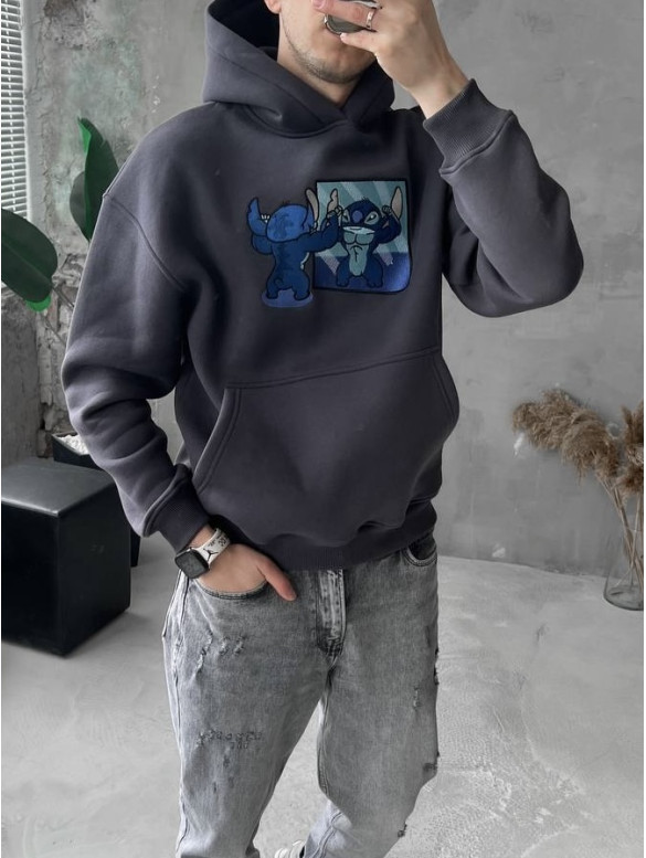 Oversize худі з принтом