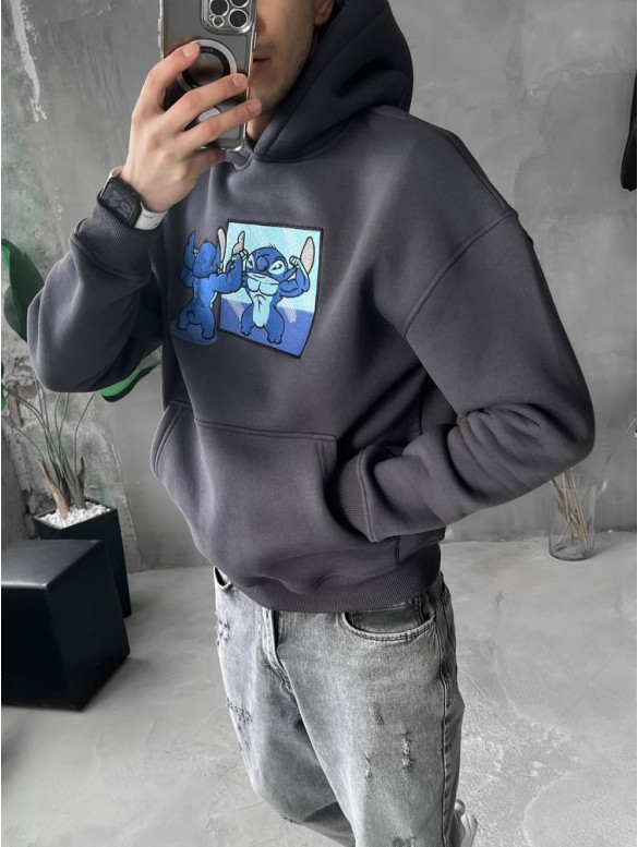 Oversize худі з принтом
