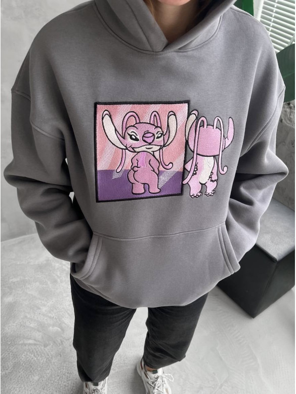 Oversize худі з принтом