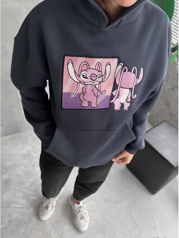 Oversize худі з принтом