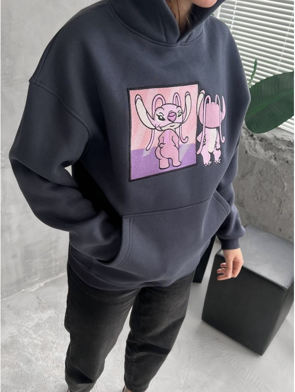 Oversize худі з принтом