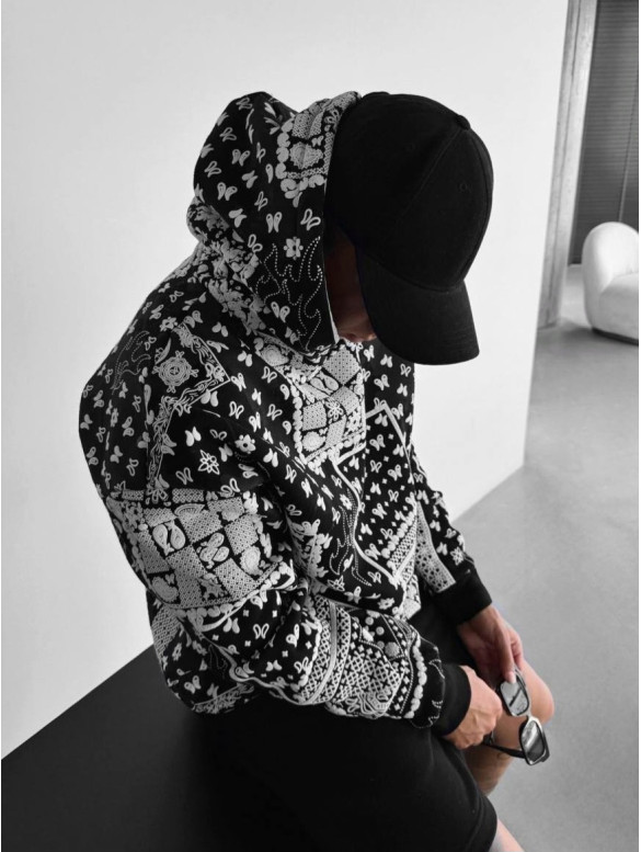 Oversize худі з принтом