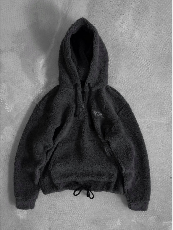 Плюшевий худі oversize