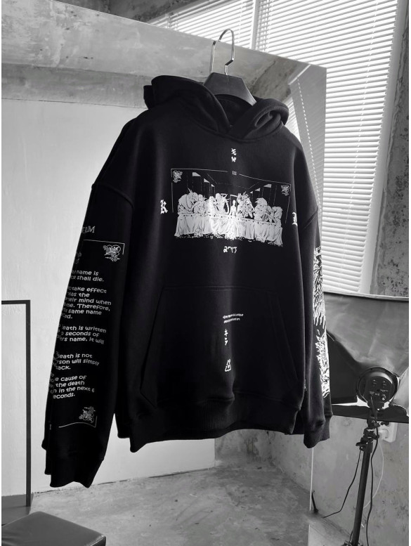 Oversize худі з принтом