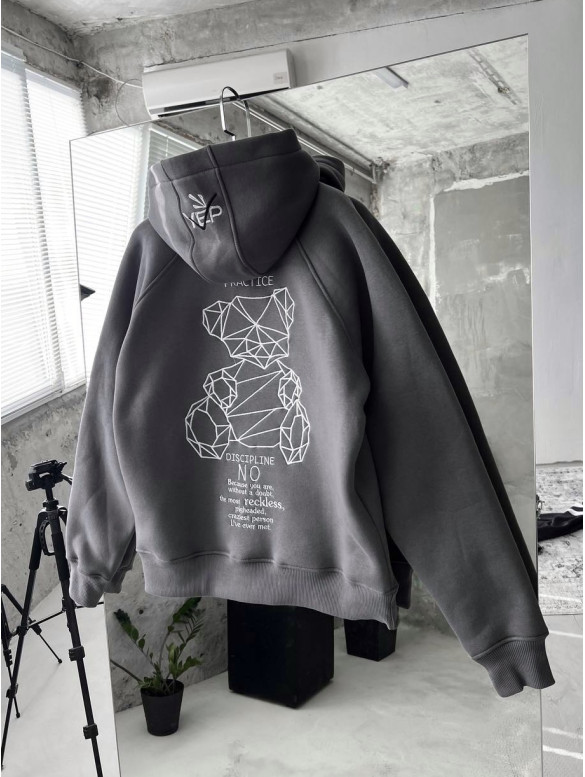 Oversize худі з принтом