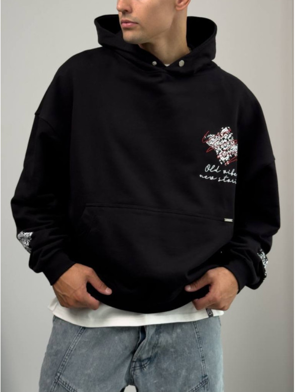 Oversize худі з принтом