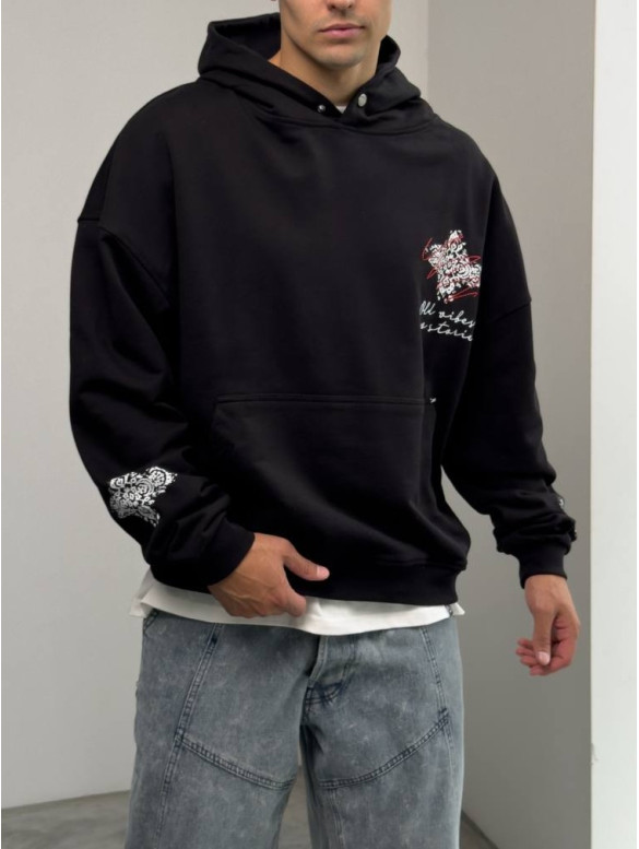 Oversize худі з принтом