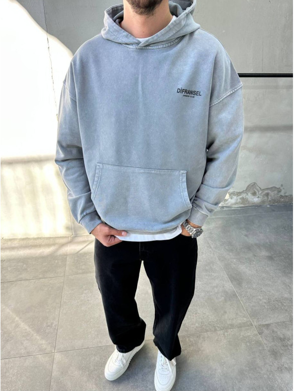 Об'ємний худі з надписом