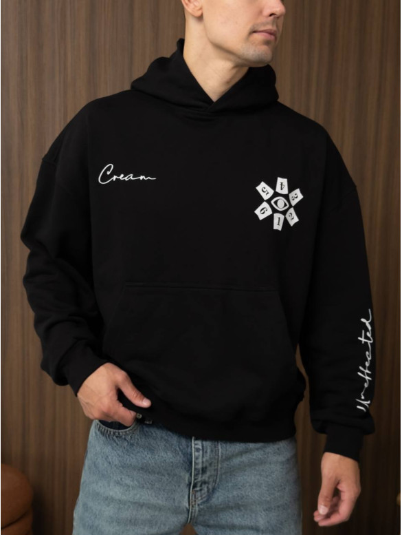 Oversize худі з принтом