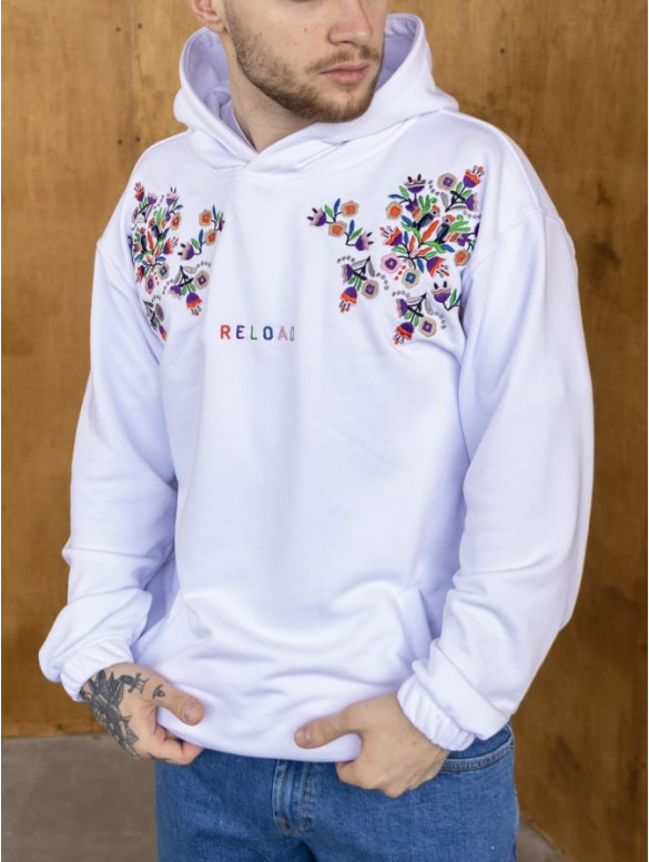 Oversize худі з вишивкою
