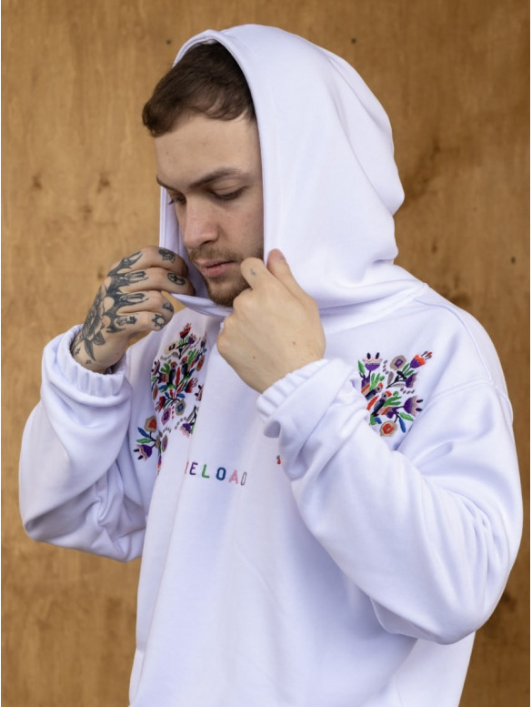Oversize худі з вишивкою