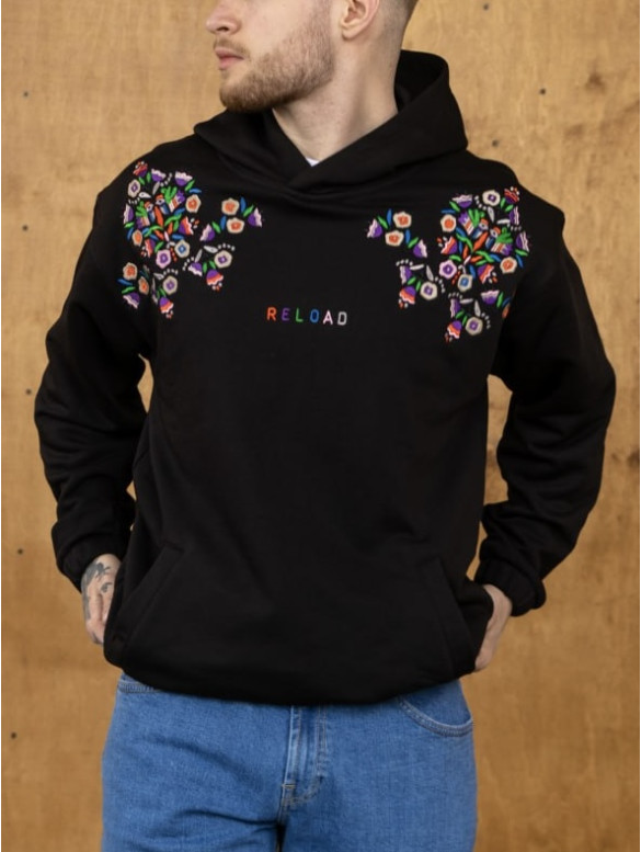 Oversize худі з вишивкою