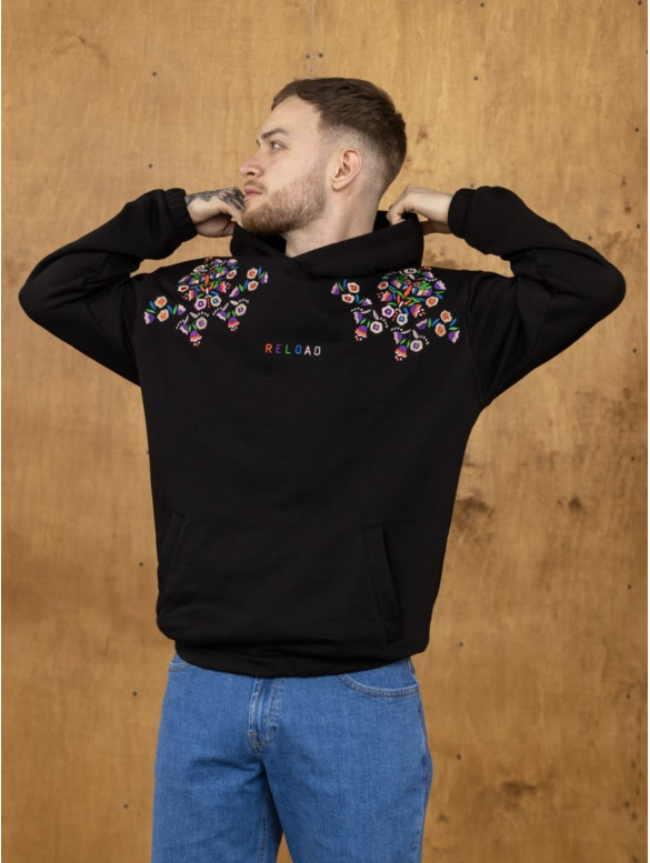 Oversize худі з вишивкою