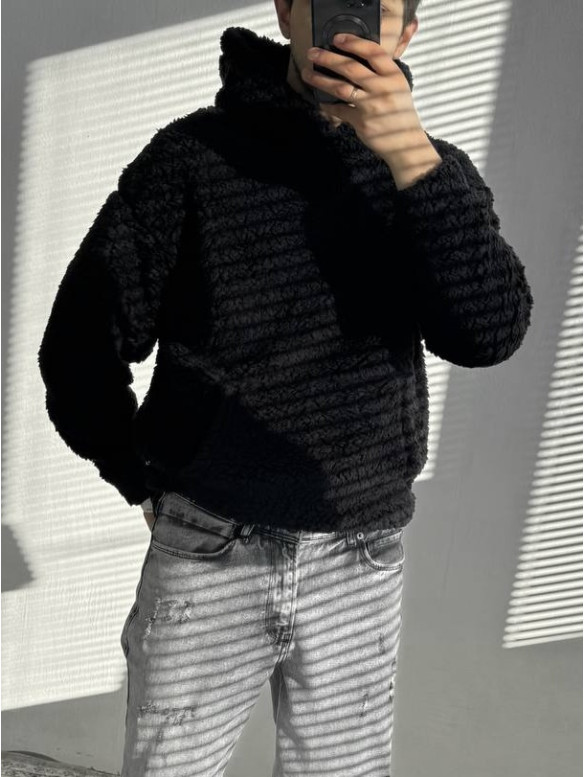 Плюшевий худі oversize