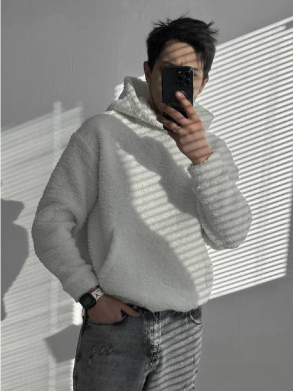 Плюшевий худі oversize