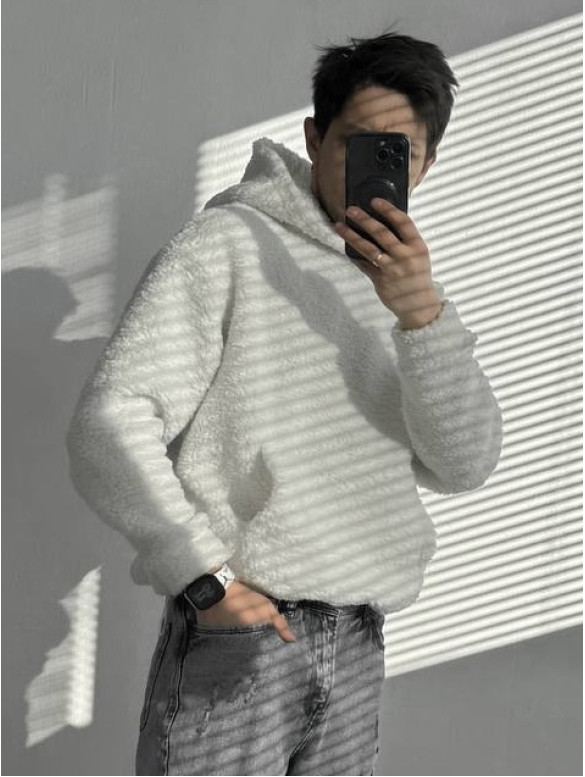 Плюшевий худі oversize