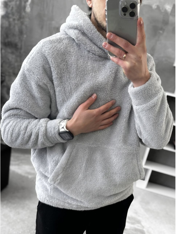 Плюшевий худі oversize