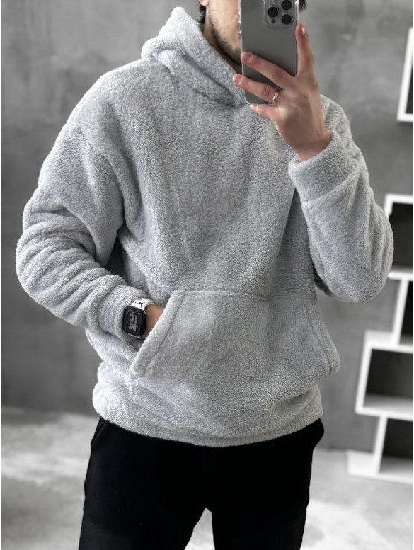 Плюшевий худі oversize