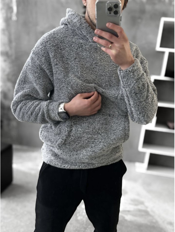 Плюшевий худі oversize