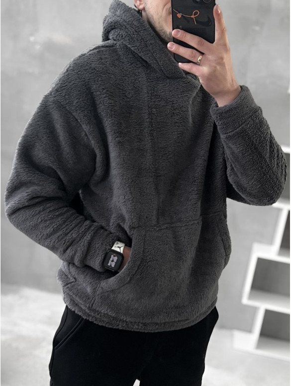 Плюшевий худі oversize