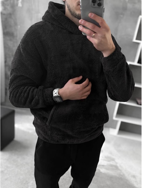 Плюшевий худі oversize