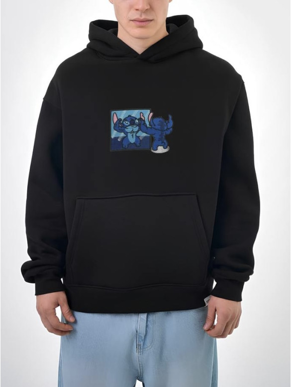 Oversize худі з принтом