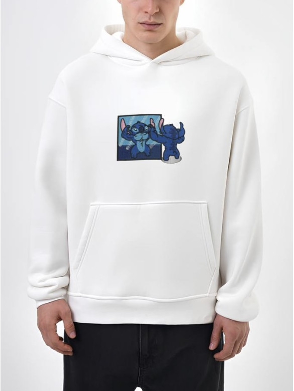 Oversize худі з принтом
