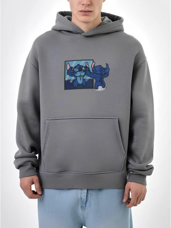 Oversize худі з принтом