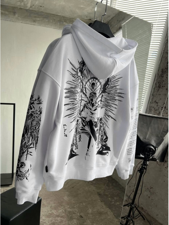 Oversize худі з принтом