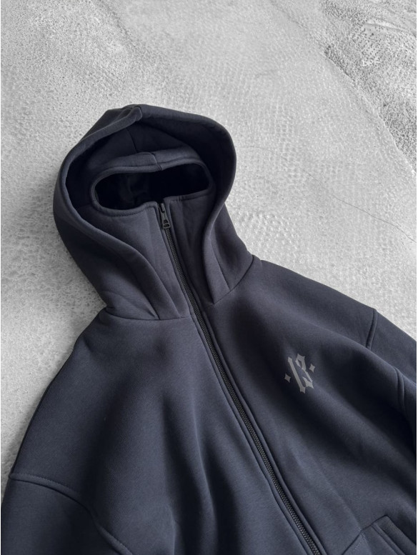 Oversize худі з рефлективним принтом