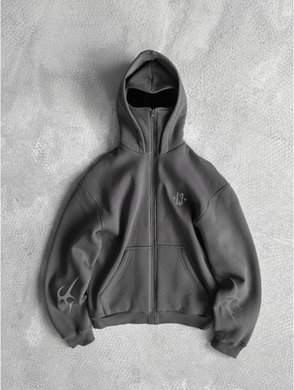 Oversize худі з рефлективним принтом