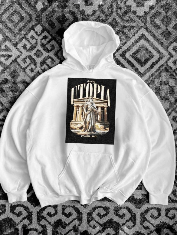 Oversize худі з принтом