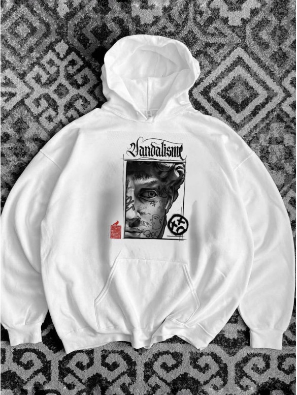 Oversize худі з принтом