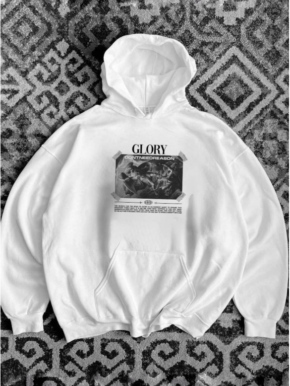 Oversize худі з принтом