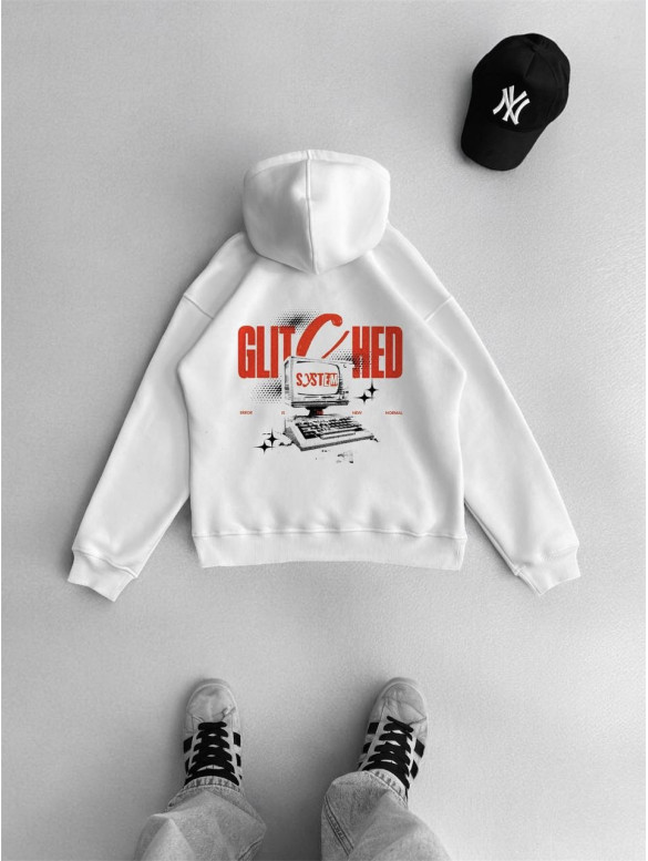 Oversize худі з принтом