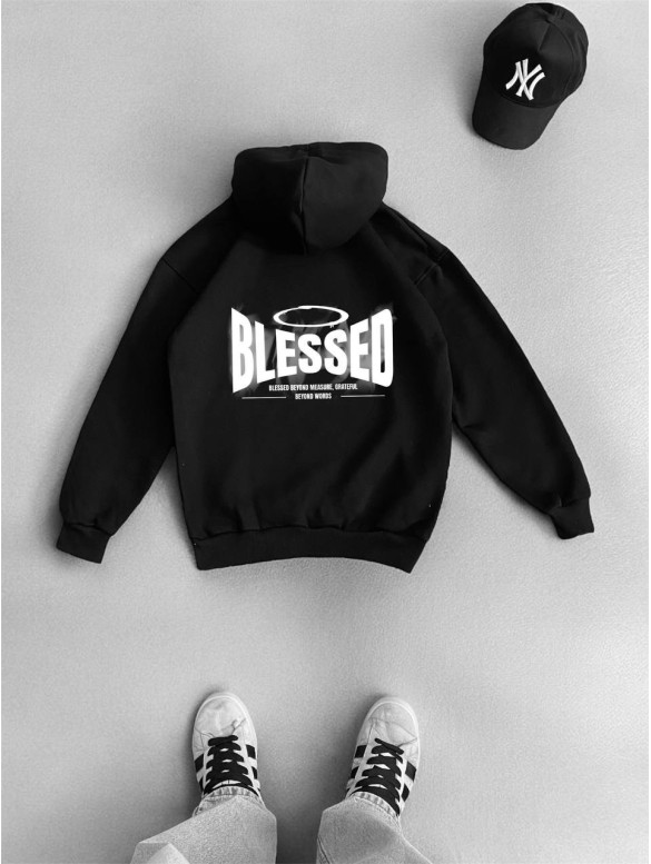 Oversize худі з принтом