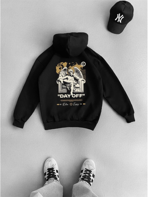 Oversize худі з принтом