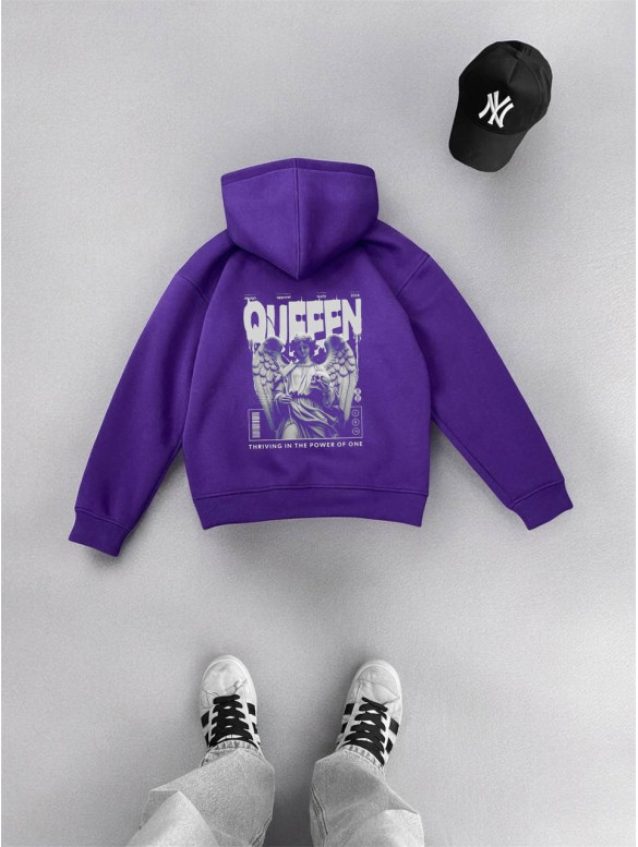 Oversize худі з принтом